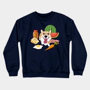 Corgi's Favorite Snacks Crewneck Sweatshirt